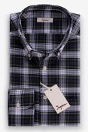 Shirt Man Ingram Regular Check 100% cotton collar Button down Long sleeve