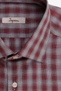 Camisa Hombre Ingram Regular Cuadros 100% algodón cuello Francés Manga larga