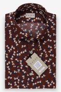 Shirt Man Xacus Regular Patterned 100% cotton collar French Long sleeve