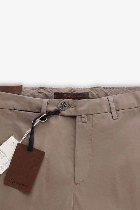 Trouser Man B-Settecento Chino Slim Plain 97% cotton 3% elastan